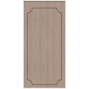 Wandpanelen Wandbekleding taupe met houtnerf met sierbiesoptiek