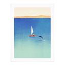 Poster Segling med delfin till havs - Rivers