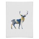 Plakat - Orara Studio - Deer Blue and Yellow