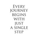 Adesivo murale per le scale - Every Journey...