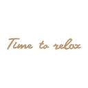 Letras de madera - Time to relax - MDF nature