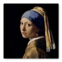 Plateau de table en verre - Vermeer - La fille à la perle - Carré
