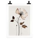 Plakat Dried Flowers in Cream - Treechild