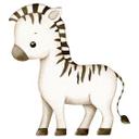 Lille zebra Wallsticker