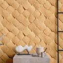 Tekstureret marokkansk tapet - beige tone i tone-mønster