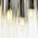 Pendelleuchte Hilla, grau, 199 x 52 cm, Metall Lampe