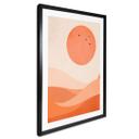 Póster Paisaje armonioso naranja - Kubistika