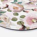 Alu-Dibond UN Designs - Blomster i kunstnerisk stil - Rund – print på aluminium (Alu-Dibond)
