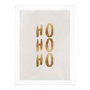 Plakat Ho Ho Ho in Gold - Orara Studio