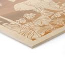 Cuadro de madera selva paradisíaca con animales salvajes - Ombre - Kikki Belle