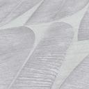 Moderno papel pintado no tejido con motivo de hojas en gris pizarra - elegante decoración de pared
