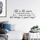 Wallsticker -  Life is like music...