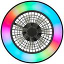Deckenleuchte Levin, schwarz, 13,7 x 48,5 cm, Deckenventilator mit LED