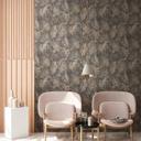 Papel pintado Selva sostenible - papel pintado Palmeras de A.S. Création gris oscuro beige 386383