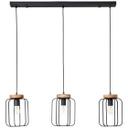 Pendelleuchte Rosalie, braun, 130 x 100 cm, Holz Pendellampe