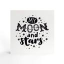 Billede af træ til at sætte op - My Moon and Stars - 15x15 cm
