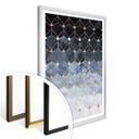 Frederiksson Plakat - Hexagons - Blue and Gold
