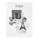 Love your City - Paris schwarz-weiß Poster Zeichnung