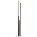 Stehleuchte Eddy, braun, 155,3 x 27,5 cm, Metall, dimmbar