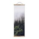 Lienzo, Póster de tela para colgar Bosque brumoso - Panorama