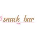 letras 3D para la cocina - Snack Bar - MDF naturaleza