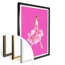 Póster Korenkova - Fashion Girl rosa
