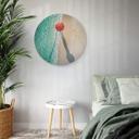 Tableau sur verre rond  Ambra - Au bord de la mer