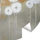 Tapet cirkel Melz - White Dandelions - vliesetapet/selvklæbende non-woven tapet