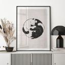 Póster gatos Ying & Yang - Tunaboylu