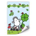 Zelfklevende Poster - Sheepworld - Happiness