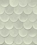 Non-woven tapet i grøn 3D-look skalaer vintage brugt look geometrisk 