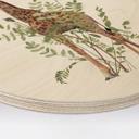 Cuadro de madera Jirafa Floral - Frida Floral Studio - Redondo