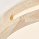 LED Deckenleuchte Viola, braun, Ø 39 cm, Holz Innenleuchte
