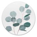 Tableau en alu-Dibond Sisi & Seb - Eucalyptus bleu - Rond