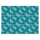 Azulejos Adhesivos escamas de pez - turquesa - lote de 12