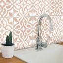 Azulejos Adhesivos Muestra marroquí - Floresca colores tierra - lote de 12