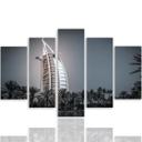 Lærredstryk 5 stykker, Dubai Hotel