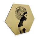 Hexagon Alu-Dibond Goudeffect - Ireland - Marianna