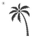 Decoración en madera XXL palmera tropical - MDF