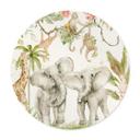 Póster Animales en la selva tropical - Diseños ONU - Redondo