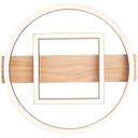 Deckenleuchte Leopold, braun, 5,5 x 39 cm, Holz Moderne LED-Deckenleuchte, dimmbar