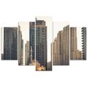 Lærredstryk 5 stykker, Dubai Architecture City
