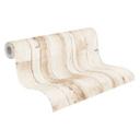 non-woven tapet trælook - tapet PVC-fri af A.S. Création beige hvid 385021