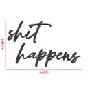 MDF-dekoration shit happens