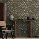 Papel pintado Leopardo marron oscuro beige negro - estampado animal - Papel pintado no tejido moderno