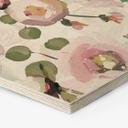 Hexagon - Træ UN Designs - Blomster i kunstnerisk stil