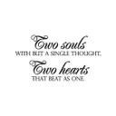 Wallsticker - Two Souls Two Hearts