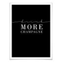 Póster Beber más champán