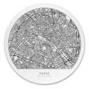 Tableau sur alu-Dibond plan de Paris rond
