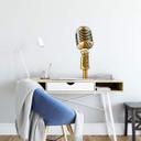 Wallsticker - Retro Mikrofon
